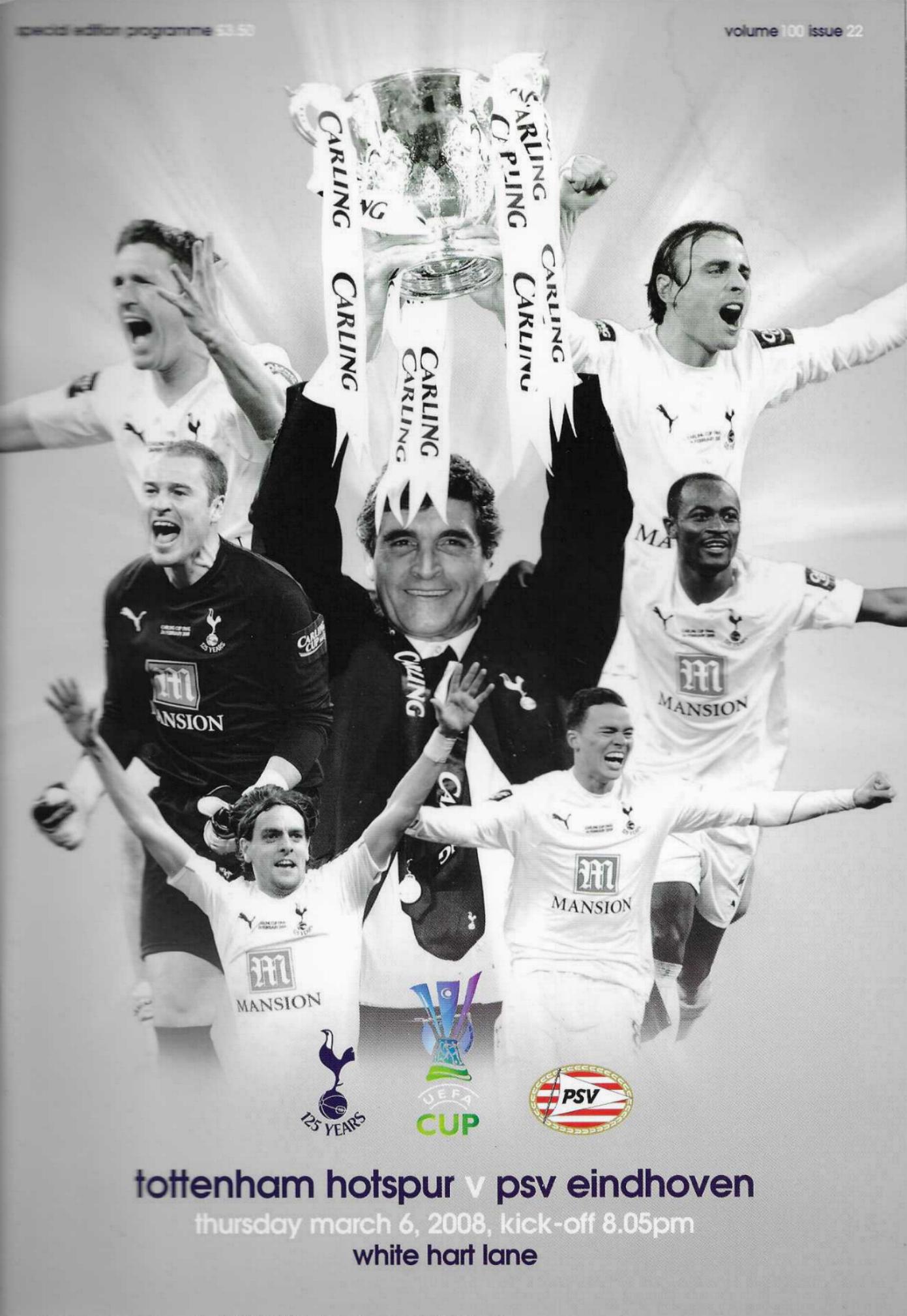 2007/08 UEFA CUP - TOTTENHAM HOTSPUR v PSV EINDHOVEN